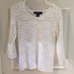 White lace top